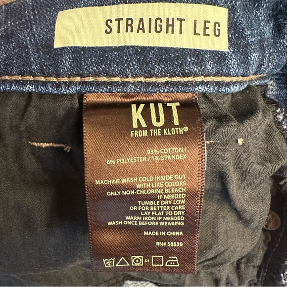 Kut from the Kloth Blue Straight Leg Jeans - Picture 14 of 15